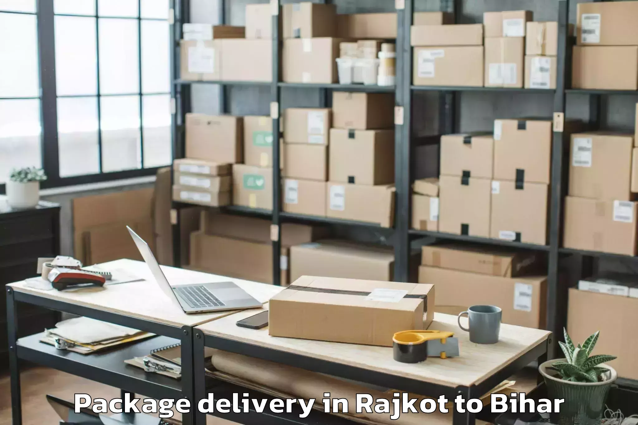 Top Rajkot to Tilka Manjhi Bhagalpur Univers Package Delivery Available